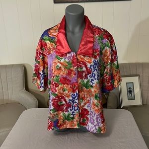 Vintage Victoria's Secret Floral Sleep Shirt in Size Medium